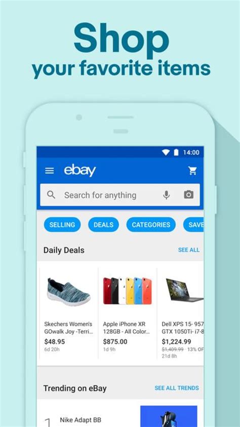 " Don't open the Play Store yet. . Ebay app download for android